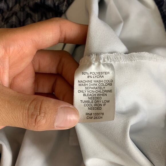 Lucky In Love Dress Womens M Medium Multi Game On Chevron 1/4 Zip Built In Bra - Picture 9 of 12